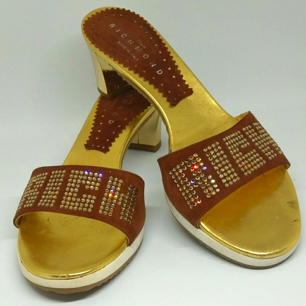 Brand new John Richmond diamond embelleshed heels